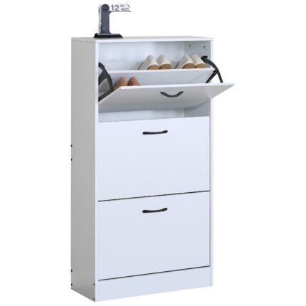 Βρες το Παπουτσοθήκη ArteLibre BRANTLEY Λευκό Μοριοσανίδα 60x24x116cm σε μοναδική τιμή στο clickforshop.gr