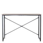 Γραφείο ArteLibre HALDEN Δρυς/Μαύρο Μοριοσανίδα/Μέταλλο 100x40x70cm - Image 2