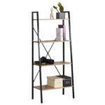 Βρες το Ραφιέρα ArteLibre NORWYN Δρυς/Μαύρο Μοριοσανίδα/Μέταλλο 60x32.5x148cm σε μοναδική τιμή στο clickforshop.gr