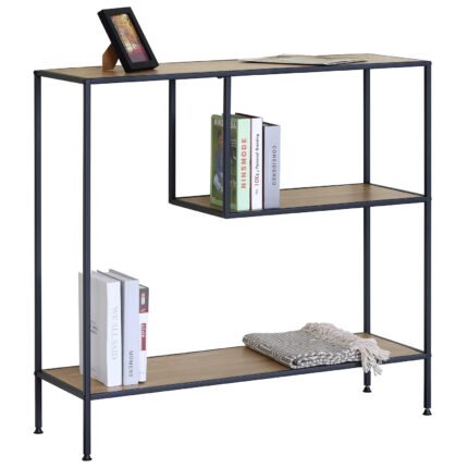 Βρες το Βιβλιοθήκη ArteLibre YARWOOD Δρυς/Μαύρο Μοριοσανίδα/Μέταλλο 100x33x96cm σε μοναδική τιμή στο clickforshop.gr