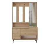 Βρες το Έπιπλο Εισόδου ArteLibre LAXFIELD Φυσικό Μοριοσανίδα/Μέταλλο 112.2x35.5x178.2cm σε μοναδική τιμή στο clickforshop.gr