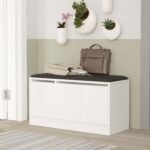 Έπιπλο Εισόδου ArteLibre CROFTON Λευκό Μοριοσανίδα 89.6x35.5x45.8cm - Image 2