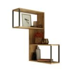 Βρες το Ράφι Τοίχου ArteLibre DOLLIS Πεύκο Μοριοσανίδα/Μέταλλο 53.4x19.5x85.2cm σε μοναδική τιμή στο clickforshop.gr