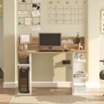 Γραφείο ArteLibre FIFE Φυσικό/Λευκό Μοριοσανίδα/Μελαμίνη 124x58x98cm - Image 2