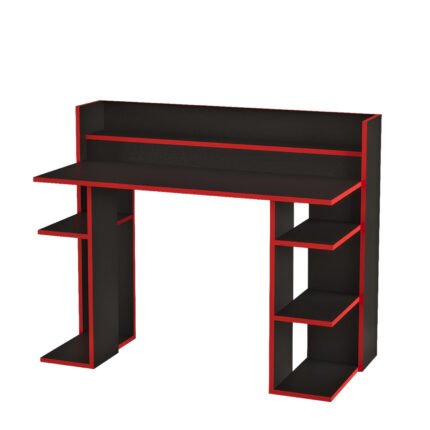 Βρες το Γραφείο ArteLibre FIFE Μαύρο/Κόκκινο Μοριοσανίδα/Μελαμίνη 124x58x98cm σε μοναδική τιμή στο clickforshop.gr