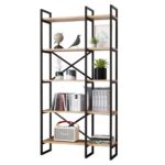 Βρες το Βιβλιοθήκη ArteLibre FALKIRK Πεύκο/Μαύρο Μοριοσανίδα/Μέταλλο 87.5x30x175cm σε μοναδική τιμή στο agoraepiplou.gr