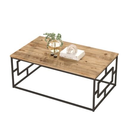 Βρες το Τραπεζάκι Σαλονιού ArteLibre KINROSS Πεύκο/Ανθρακί Μοριοσανίδα/Μέταλλο 100x60x40cm σε μοναδική τιμή στο clickforshop.gr