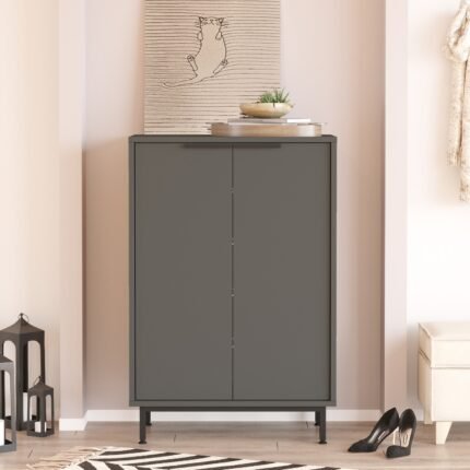 Βρες το Παπουτσοθήκη ArteLibre BUTE Ανθρακί Μοριοσανίδα/Μελαμίνη 105.6x35.5x72cm σε μοναδική τιμή στο clickforshop.gr