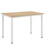 Βρες το Τραπέζι Τραπεζαρίας ArteLibre VERDELL Sonoma/Λευκό Μέταλλο/Μοριοσανίδα 110x70x76cm σε μοναδική τιμή στο clickforshop.gr