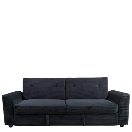 Βρες το Καναπές Κρεβάτι ArteLibre VALMERO Μαύρο Ύφασμα/Ξύλο 216x85x85cm σε μοναδική τιμή στο clickforshop.gr