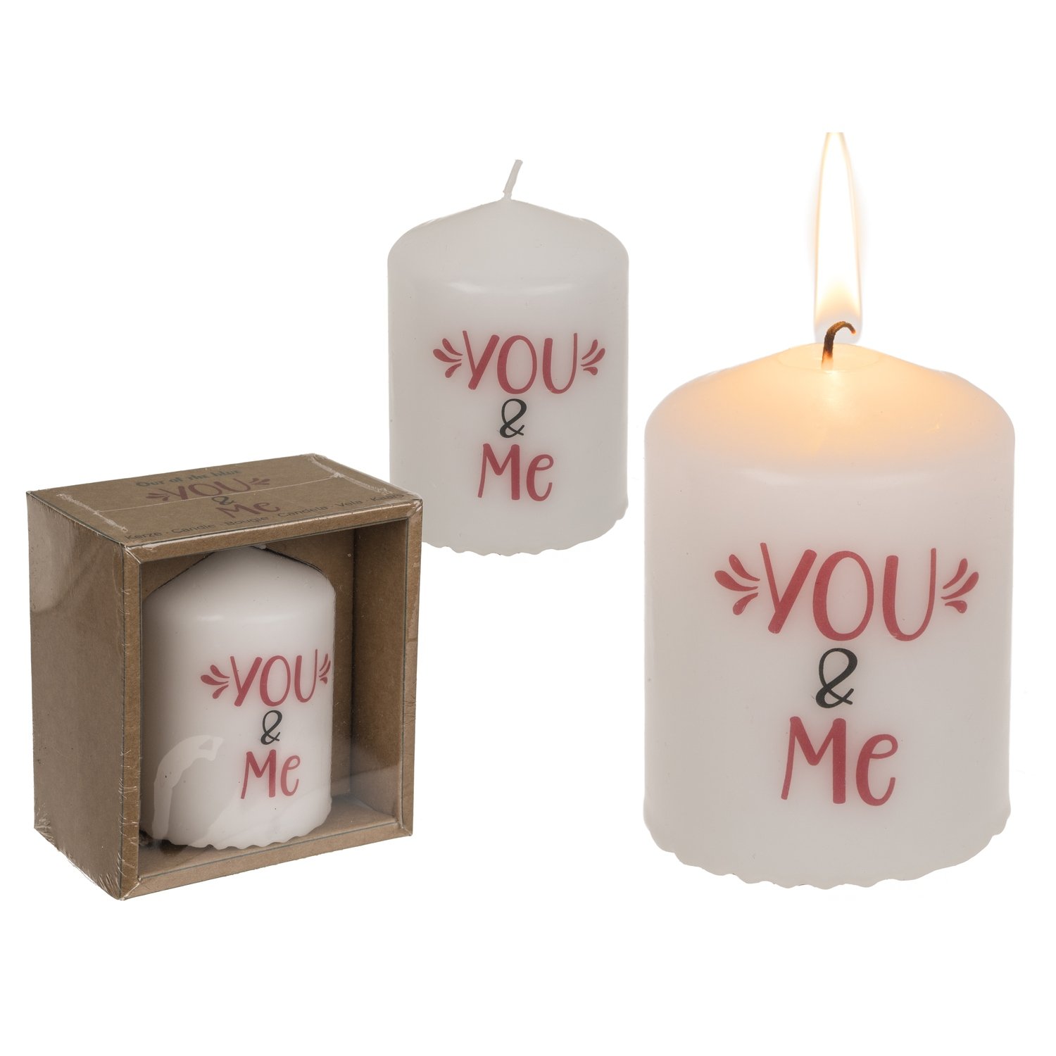 Κερί Κύλινδρος ‘You & Me’ Λευκό 6x8cm Βρες το Κερί Κύλινδρος ‘You & Me’ Λευκό 6x8cm σε μοναδική τιμή στο clickforshop.gr