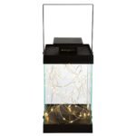 Βρες το Φανάρι (LED) 'Glorie' Συνθετικό Μαύρο 13x14x30cm σε μοναδική τιμή στο clickforshop.gr