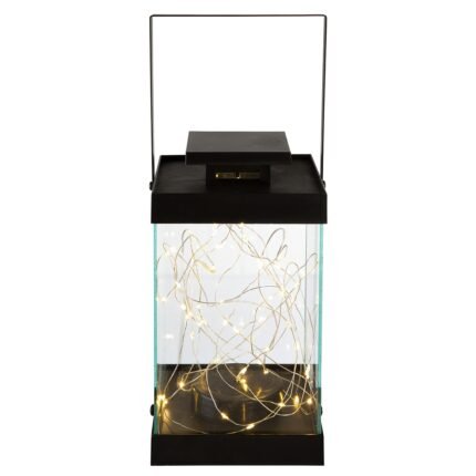 Βρες το Φανάρι (LED) 'Glorie' Συνθετικό Μαύρο 13x14x30cm σε μοναδική τιμή στο clickforshop.gr