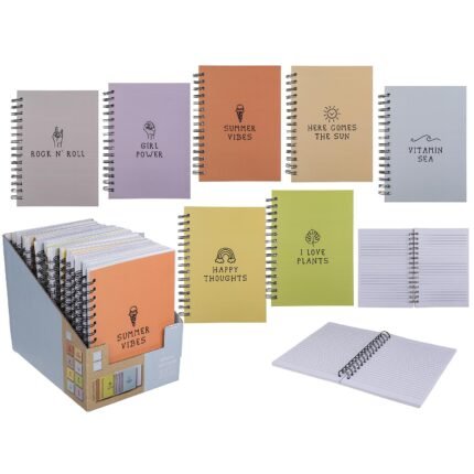 Βρες το Τετράδιο Με Σπιράλ 107 Σελίδων Σε 8 Χρώματα σε μοναδική τιμή στο clickforshop.gr