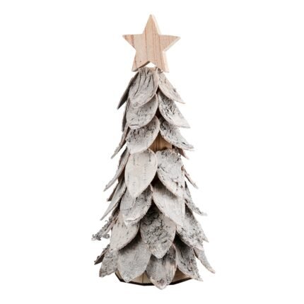 Βρες το Διακοσμητικό Αντικείμενο Χριστουγεννιάτικο Δέντρο 'Cone' Ξύλο Εκρού 38x20cm σε μοναδική τιμή στο clickforshop.gr