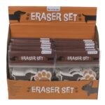 Γόμα Σκυλάκια Πολύχρωμο 12.5x6.5cm Σετ 4Τμχ - Image 2