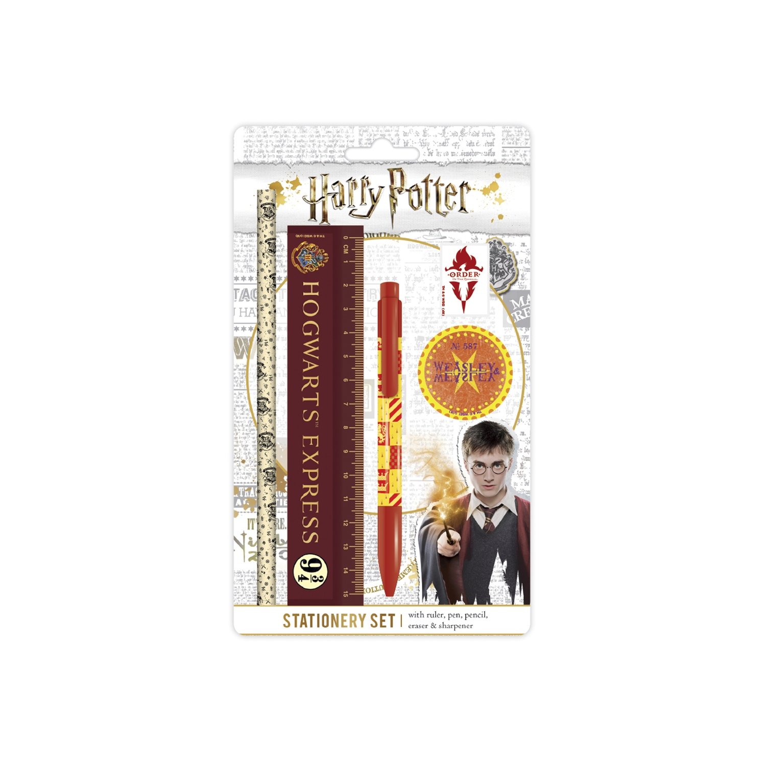 Σετ Γραφικής Ύλης Harry Potter Με Χάρακα Στυλό Μολύβι Γόμα Και Ξύστρα Βρες το Σετ Γραφικής Ύλης Harry Potter Με Χάρακα Στυλό Μολύβι Γόμα Και Ξύστρα σε μοναδική τιμή στο clickforshop.gr