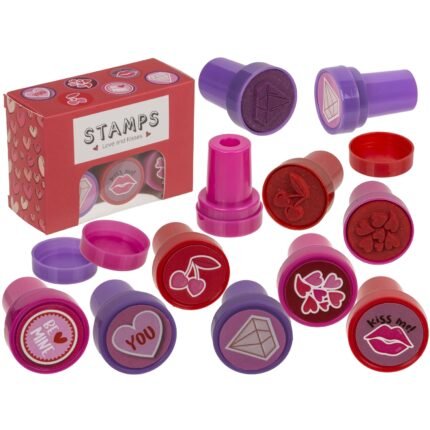 Βρες το Σφραγίδες Φιλιά Και Καρδιές 2.5cm Σετ 6Τμχ σε μοναδική τιμή στο clickforshop.gr