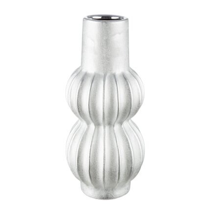 Βρες το Βάζο Κεραμικό Ασημί Χρώμα D14X30Cm D14X30Cm σε μοναδική τιμή στο clickforshop.gr