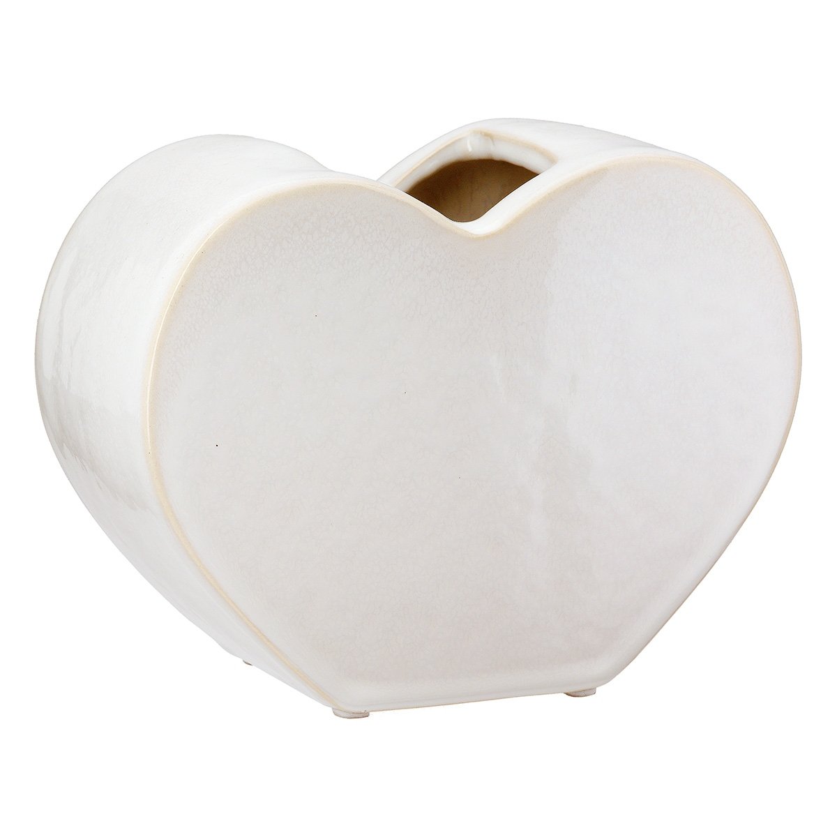 Βάζο 'Heart' Κεραμικό Λευκό 8.5x20x14cm Βρες το Βάζο 'Heart' Κεραμικό Λευκό 8.5x20x14cm σε μοναδική τιμή στο clickforshop.gr