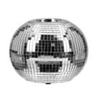 Κηροπήγιο Σφαίρα 'Disco' Κεραμικό Ασημί 8.5x10cm - Image 2