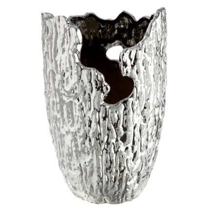 Βρες το Βάζο Κωνικό Κεραμικό Ασημί Χρώμα D14X22Cm D14X22Cm σε μοναδική τιμή στο clickforshop.gr