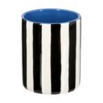 Βρες το Βάζο Ριγέ Κεραμικό Μαύρο Λευκό D10X13Cm D10X13Cm σε μοναδική τιμή στο clickforshop.gr