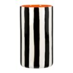 Βρες το Βάζο Ριγέ Κεραμικό Μαύρο Λευκό D9X17Cm D9X17Cm σε μοναδική τιμή στο clickforshop.gr