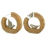 Βρες το Διακοσμητικό ArteLibre Πουλιά Σε Κορμό Εκρού/Ασημί Polyresin 19x5x18cm Σε 2 Σχέδια σε μοναδική τιμή στο clickforshop.gr