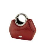 Βάζο Handbag "Milan" Κεραμικό Κόκκινο PU 24.5x10.5x21cm - Image 2