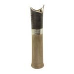 Βάζο "Bradora" Striped Κεραμικό Beige Brown PU 13x13x60cm - Image 2