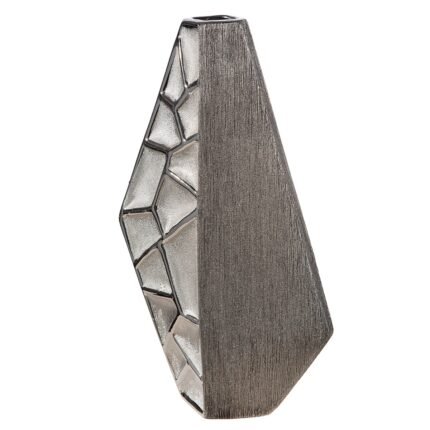 Βρες το Βάζο Κεραμικό Ασημί χρώμα 21X8X36Cm 21X8X36Cm σε μοναδική τιμή στο clickforshop.gr