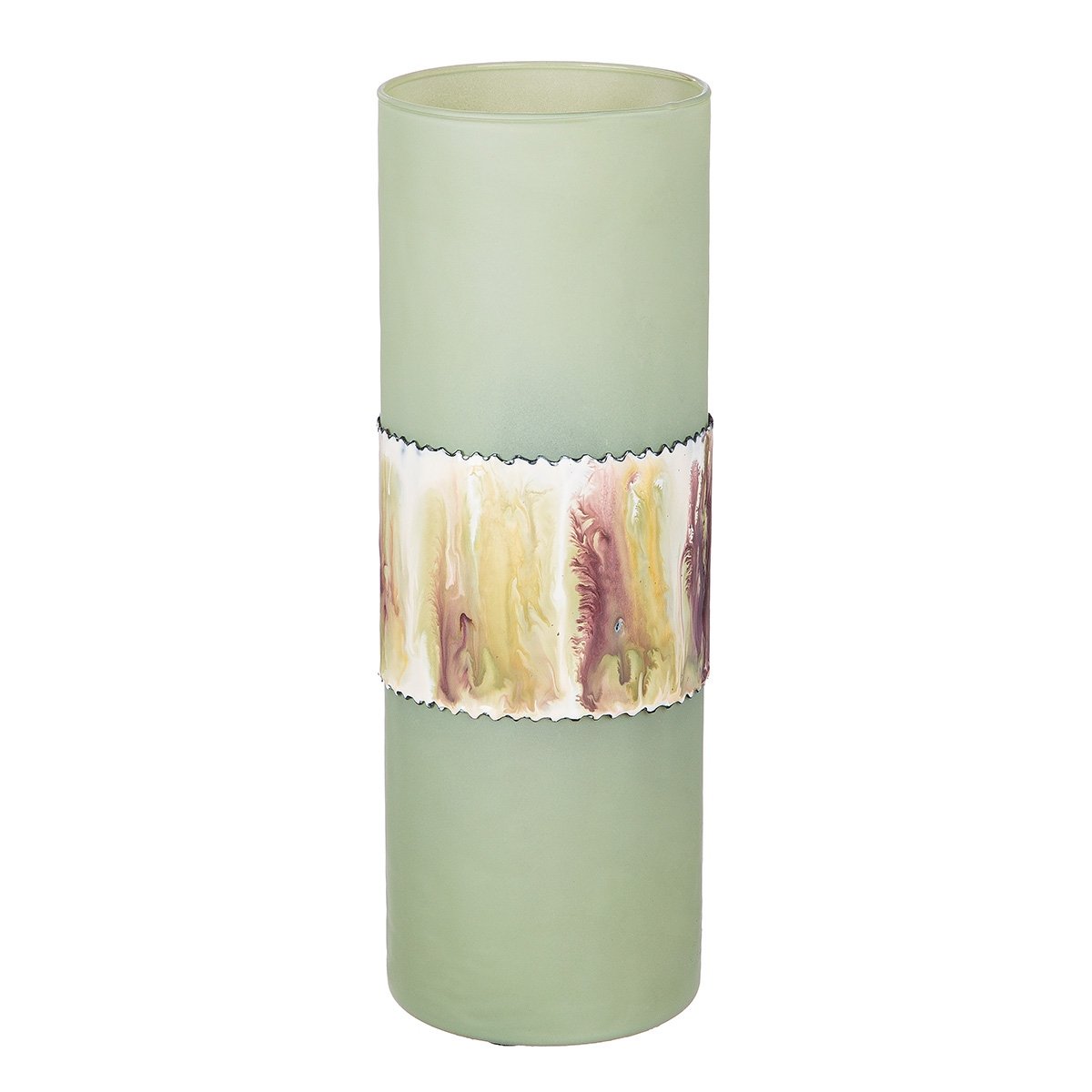 Βάζο Κυλινδρικό 'Imperial' Αλουμίνιο/Γυαλί Πράσινο 35.5x12cm Βρες το Βάζο Κυλινδρικό 'Imperial' Αλουμίνιο/Γυαλί Πράσινο 35.5x12cm σε μοναδική τιμή στο clickforshop.gr