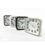 Βρες το Ξυπνητήρι Τετράγωνο Λευκό/Μαύρο/Γκρι Πλαστικό 13x13cm Σε 4 Χρώματα σε μοναδική τιμή στο clickforshop.gr