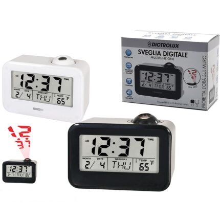 Βρες το Ρολόι Ψηφιακό LED Προβολέα Μαύρο/Λευκό Πλαστικό 8x10x15cm Σε 2 Χρώματα σε μοναδική τιμή στο clickforshop.gr