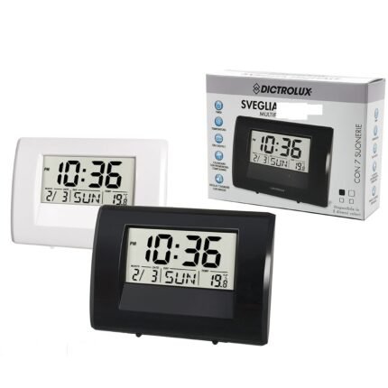 Βρες το Ρολόι Ξυπνητήρι Ψηφιακό Λευκό/Μαύρο Πλαστικό 11x8cm Σε 2 Χρώματα σε μοναδική τιμή στο clickforshop.gr