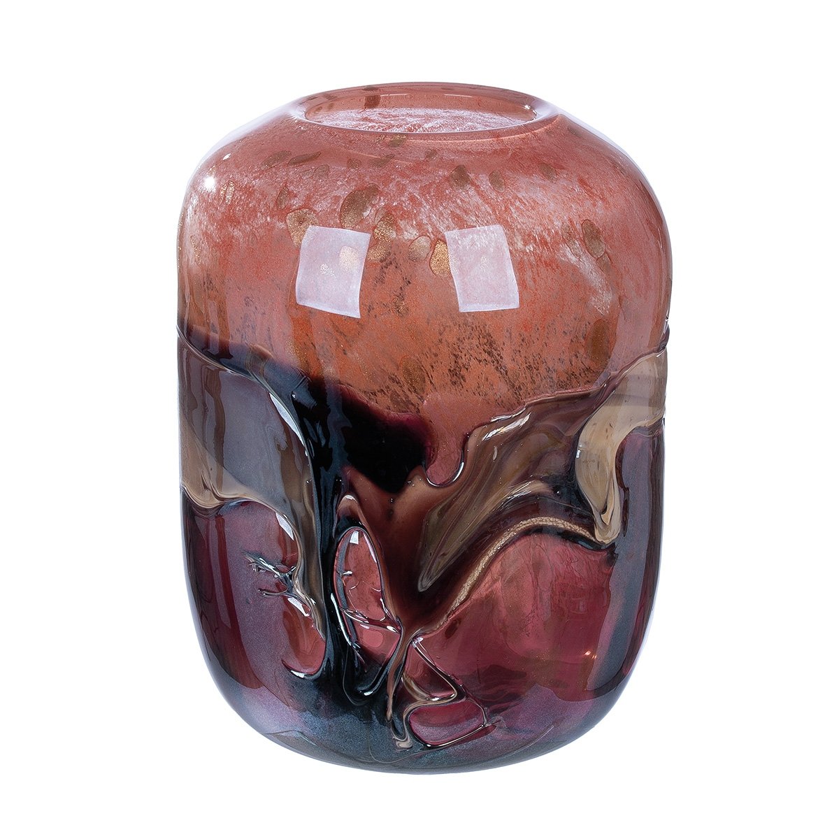 Glasart Βάζο "Apart" Γυάλινο Orange Rose PU H. 27 cm D. 20 cm Βρες το Glasart Βάζο "Apart" Γυάλινο Orange Rose PU H. 27 cm D. 20 cm σε μοναδική τιμή στο clickforshop.gr