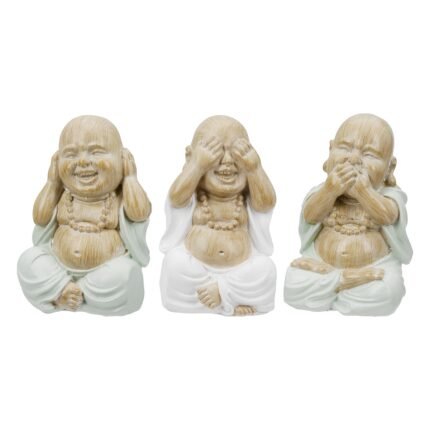 Βρες το Φιγούρα Buddha "Meditation" Πολυρεζίνη Ecru PU 12 Pcs. Assorted 6x5x9.5cm σε μοναδική τιμή στο clickforshop.gr
