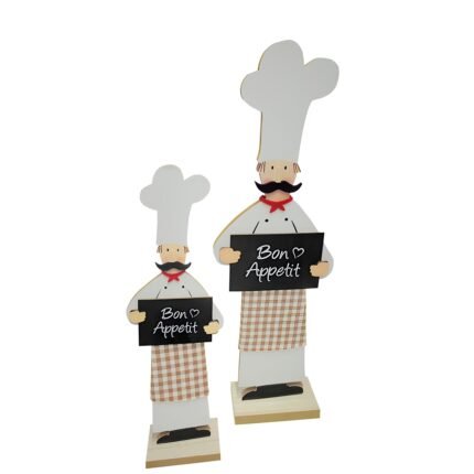 Βρες το Stand Relief Cook "Bon Appetit" Cloth Τσόχα Mdf Λευκό PU 12 9.5x5x30cm σε μοναδική τιμή στο clickforshop.gr