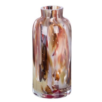 Βρες το Γυάλινο Βάζο 'Roslin' Καφέ/Κόκκινο 22x10cm σε μοναδική τιμή στο clickforshop.gr