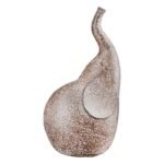 Φιγούρα Ελέφαντας 'Marula' Πολυρεζίνη Καφέ 7.5x9x17cm - Image 2