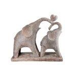 Φιγούρα Ελέφαντας 'Marula' Πολυρεζίνη Καφέ 8.5x26.5x24cm 2Τμχ - Image 2