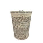Βρες το Καλάθι Αποθηκευτικό Με Υφασμάτινη Επένδυση Φυσικό Ψάθα Φ43x53cm σε μοναδική τιμή στο clickforshop.gr