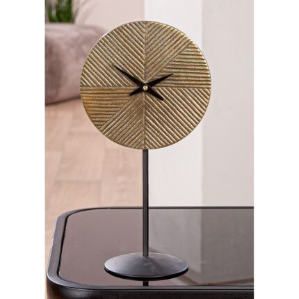 Βρες το Floor/Table Ρολόι "Rapa" Αλουμίνιο Μπρούντζινο PU L. 95 cm H. 30 cm D. 155 cm σε μοναδική τιμή στο clickforshop.gr