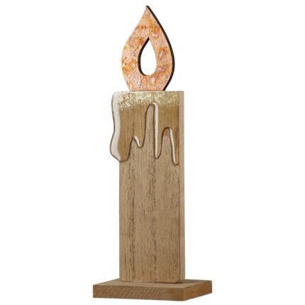 Βρες το Ανάγλυφο Σταντ Κερί 'Otonal' MDF Εκρού/Πορτοκαλί 5x7x20.5cm σε μοναδική τιμή στο clickforshop.gr