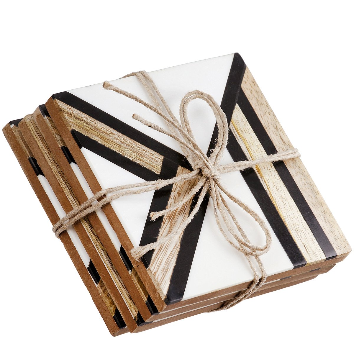 Σετ 4 Τεμαχίων Σουβέρ Τετράγωνο Ξύλο Μάνγκο Μαύρο/Καφέ/Εκρού 10x10cm Βρες το Σετ 4 Τεμαχίων Σουβέρ Τετράγωνο Ξύλο Μάνγκο Μαύρο/Καφέ/Εκρού 10x10cm σε μοναδική τιμή στο clickforshop.gr
