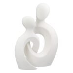 Βρες το Σετ 2 Τεμαχίων Φιγούρα Ζευγάρι 'Intertwined' Κεραμικό Λευκό 11x16.5x23.5cm σε μοναδική τιμή στο clickforshop.gr