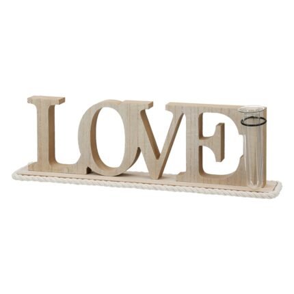 Βρες το Lettering "Love" Ξύλο Ecru PU 4 41x7.5x12.5cm σε μοναδική τιμή στο clickforshop.gr