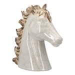 Sculpture Horse Ceramic Beige 19X9X20Cm 19X9X20Cm - Image 2