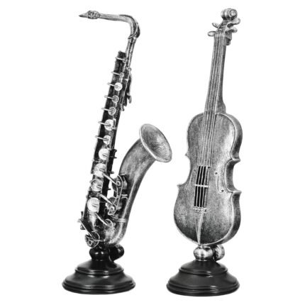 Βρες το Γλυπτική Συνθετική Ρητίνη Ασημί Χρώμα 2 Ποικιλία 15X10X37Cm 15X10X37Cm σε μοναδική τιμή στο clickforshop.gr